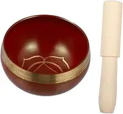Kisangel 1Set Singing Bowl Sound Healing Instrument for Meditation Bowl with Stick Versatile Tool for Yoga Relaxation and