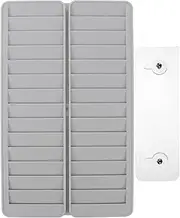 Time Card Rack with 28-Pocket, Plastic Wall Mounted Time Card Holder Hanging Organizer Attendance Recorder for Office Storehouse Factory