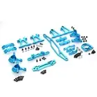 For 1:10 TAMIYA TT02 RC Truck Full Upgrade Set Aluminum Alloy Spare Parts Blue