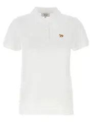 [Maison Kitsune] Maison Kitsune-Baby Fox Polo Bianco-Donna S