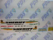 Levy County FL Sheriff 1/24 Water slide Decals Fits 2022 Motormax Police SUV
