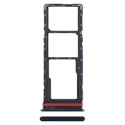 For Tecno Camon 18 P SIM Card Tray + SIM Card Tray + Micro SD Card Tray Blue