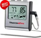TP16 Digital Meat Thermometer – High-Precision Food Probe Smoker Oven BBQ Grill