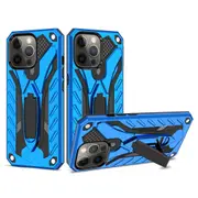 For iPhone 14 Pro Max Case Armour Strong Shockproof Tough Cover with Kickstand Blue