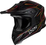 IXS iXS189FG 2.0 Motocross Helmet, black-red, Size 2XL for Men Black Red