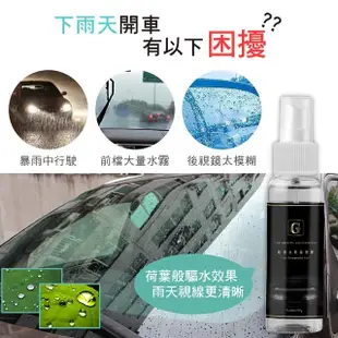 【JO GO WU】汽車鏡面防潑水玻璃噴霧膜-100ML(後照鏡/後視鏡/鏡面/機車/汽車/汽車美容)