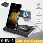 3in1 Wireless Charger Dock Charging Station For Samsung Watch iPhone16 S25 Ultra