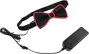 [BESPORTBLE] Glowing LED Bow Tie Decor Eye Catching Collar Tie for Parties Nightclubs and Weddings Accessory for Events and Gatherings No Battery Required