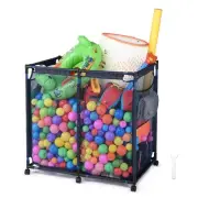 AplusChoice Pool Storage Bin Metal Frame 6 Wheels Rolling Cart Noodle Holder