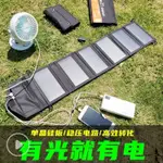 30W防水單晶矽太陽能充電板戶外電源便攜折疊充電寶快充光伏電池