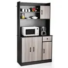 Giantex Buffet Sideboard Storage Cabinet Cupboard Kitchen Pantry Organiser Shelf