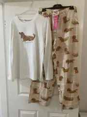 Peter Alexander Ladies Check Penny Pyjama Set Medium