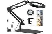Magnifying Desk Lamp 8X Glass Light Stand