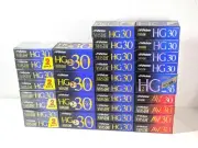【 SEALED Lot of 36 】Victor ( JVC ) VHS-C 30min Camcorder Video Cassette Tapes
