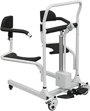 Patient Transfer Chair Motorized Patient Lift Wheelchair with 180° Split Seat Lift Aid Transport Chair Multipurpose Adjustable Transfer Wheelchair Lift Wheelchair