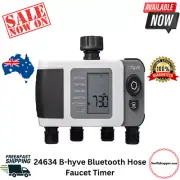 24634 B-hyve Bluetooth Hose Faucet Timer Grey/Black Large Easy to Ready Digital