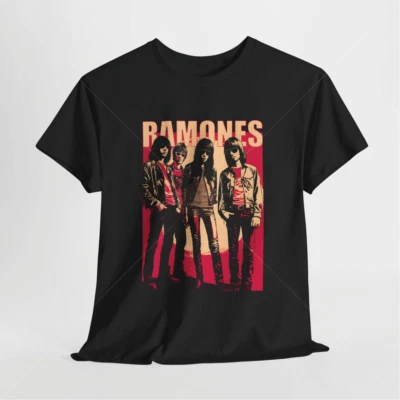 Vintage Ramones T-shirt, Rock Music Tee Gift for Woman and Man Oversized Tee