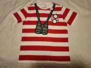 Halloween “Where's Waldo" Adult Costume T-shirt Sz Medium NEW
