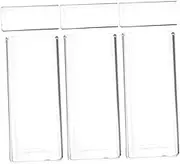 Alipis 6pcs Transparent Square Cup Cocktail Soda Water Coupe Glasses Square Cup Water Drinking Glasses Coffee Mug Tap Clear Square Glasses Wine Glasses Drinks Lid Clear Glasses Water Cups