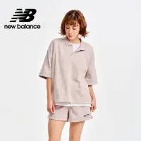 在飛比找Yahoo奇摩購物中心優惠-【New Balance】 短袖POLO衫上衣_女性_藕杏色