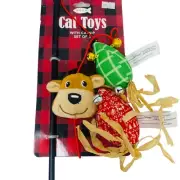 Meow Cat Toys with Catnip Set of 3 pet Toy