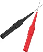 ASAKKURA 2pcs Stainless Steel Test Probe Pins Non Destructive Insulation Wire Piercing Needles for Automotive Repair Compatible Multimeter Probes for Voltage Resistance Testing