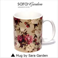 在飛比找蝦皮商城優惠-客製化 馬克杯 陶瓷杯 彩繪 碎花 玫瑰花 Sara Gar