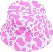 [Healeved] 1pc Fisherman's Hat Camouflage Fishing Hat Fishing Cow Sun Large Shade Cows Sun Blocking Cap Outdoor Protection Cap Cotton Pink