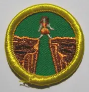 Girl Scout Junior QUAKE SAFE BADGE Council Own Patch Disaster Earthquake Safety