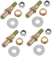Luxshiny 4 Sets Auto Door Hinge Pins Bushings Replacement Kit for of Essential Repair Tools for Stable Door Performance and Enhanced Vehicle Safety