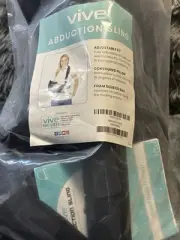 Vive Shoulder Abduction Sling Immobilizer Injury Support Pain Relief SUP1056 BLK