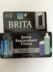 Brita Water Filter Bottle Replacement Filters 2 count New Sealed FREE SHIP