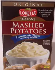 Loretta Instant Mashed Potatoes Box