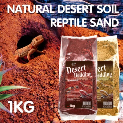 Natural Desert Bedding for Reptiles Safe Dust-Free & Heat-Conductive Substrate