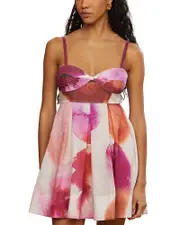 Amur Allison Printed Mini Dress