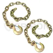 Gripon 35-Inch G70 Trailer Safety Chain with 5/16inch Clevis Snap Hook (2 Pack)