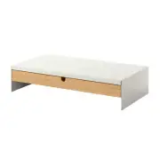 ELLOVEN Monitor Stand with Drawer - White Steel Ergonomic Desk Organizer