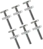 SWOOMEY 6pcs Baby Gate Spindle Rods Metal Screw for Pressure Mounted Gate Boys and Girls Home Barrier Supplies