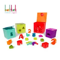 在飛比找蝦皮商城優惠-Battat 形狀疊疊箱 小朋友玩具 兒童玩具 感統玩具