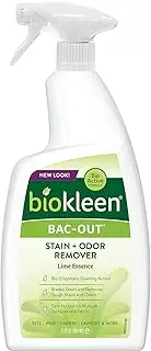 Biokleen Bac-Out Stain+Odor Remover Foam Spray, Destroys Stains & Odors Safely, for Pet Stains, Laundry, Diapers, Wine, Carpets, & More, Eco-Friendly, Non-Toxic, Plant-Based, 32 Ounces