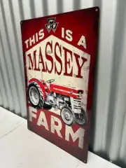 MASSEY FERGUSON 135 THIS IS A MASSEY FARM SIGN 600MM X 400MM METAL SIGN