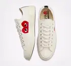 New Mens CONVERSE X COMME DES GARCONS PLAY CHUCK 70 150207C EGRET UK 5-11 TAKSE
