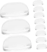 COMNESTBI 50pcs Transparent Game Card Stands Miniature Bases for Table Game Cards Design for Weddings Events