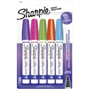 Sharpie Oil-Based Paint Marker Medium Point Fashion Assorted - 5 Pack