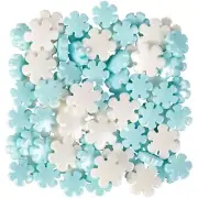 Pearlized Snowflakes Tall Sprinkles Mix Decorations 4 oz Wilton Christmas