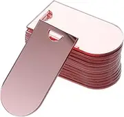 CAXUSD 20pcs Acrylic Wedding Seat Tags Elegant Blank Place Cards for Reception Decorations Stylish Arch Shape Cleanable for Reservations and Organizing