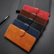 For iPhone 11 13 Pro Max Wallet Flip Leather Case Card Shockproof Business Cover