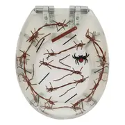 Barbed Wire Spiders Novelty Soft Close Toilet Seat