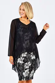 Overlay Dress--COR-IOX23126