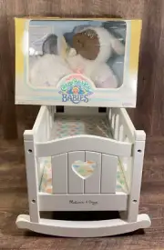 Cabbage Patch Kids Babies 1987- in Lamb Outfit, Melissa & Doug Rocking Cradle